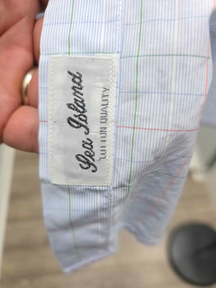 Turnbull & Asser Bergdorf Goodman Sea Island Cotton Shirt Sz 16 - photo 3