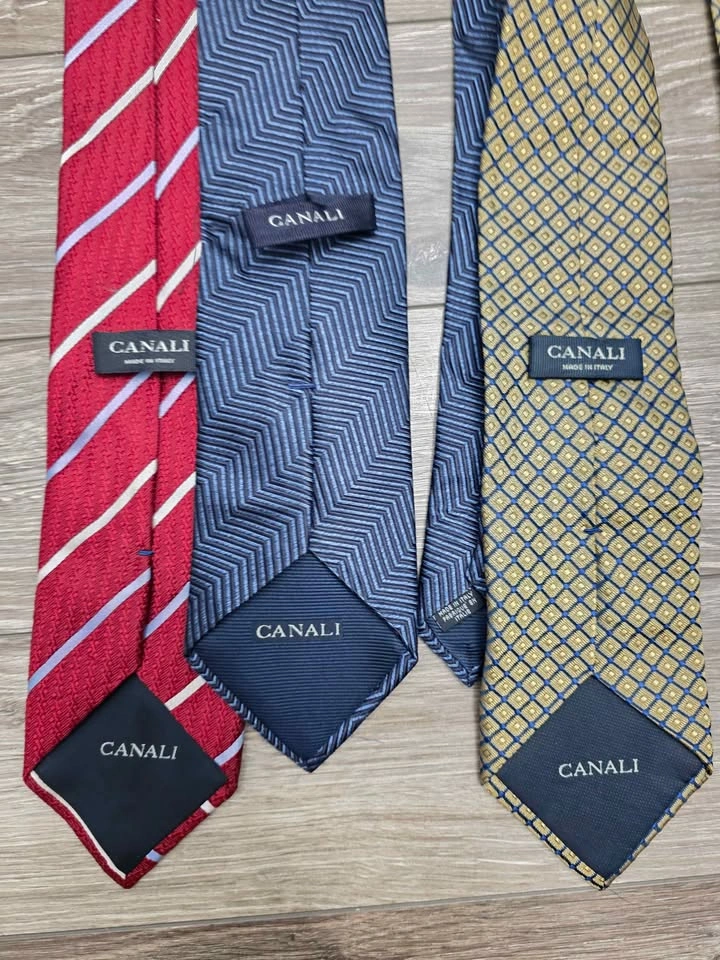 Luxury Italian Silk Ties Bundle - Canali & Ermenegildo Zegna - photo 5