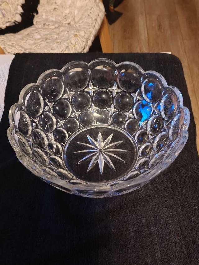 Vintage Crystal Fruit Bowl