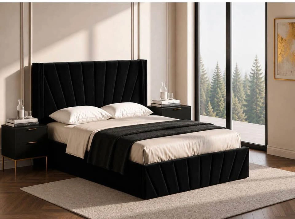 Velvet Hydraulic Lift Storage Bed- Queen or King - photo 3
