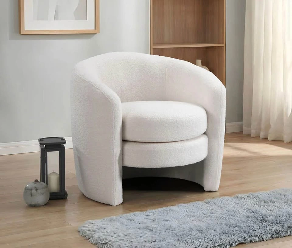 Plush Teddy Bear Fabric Accent Chair - photo 2
