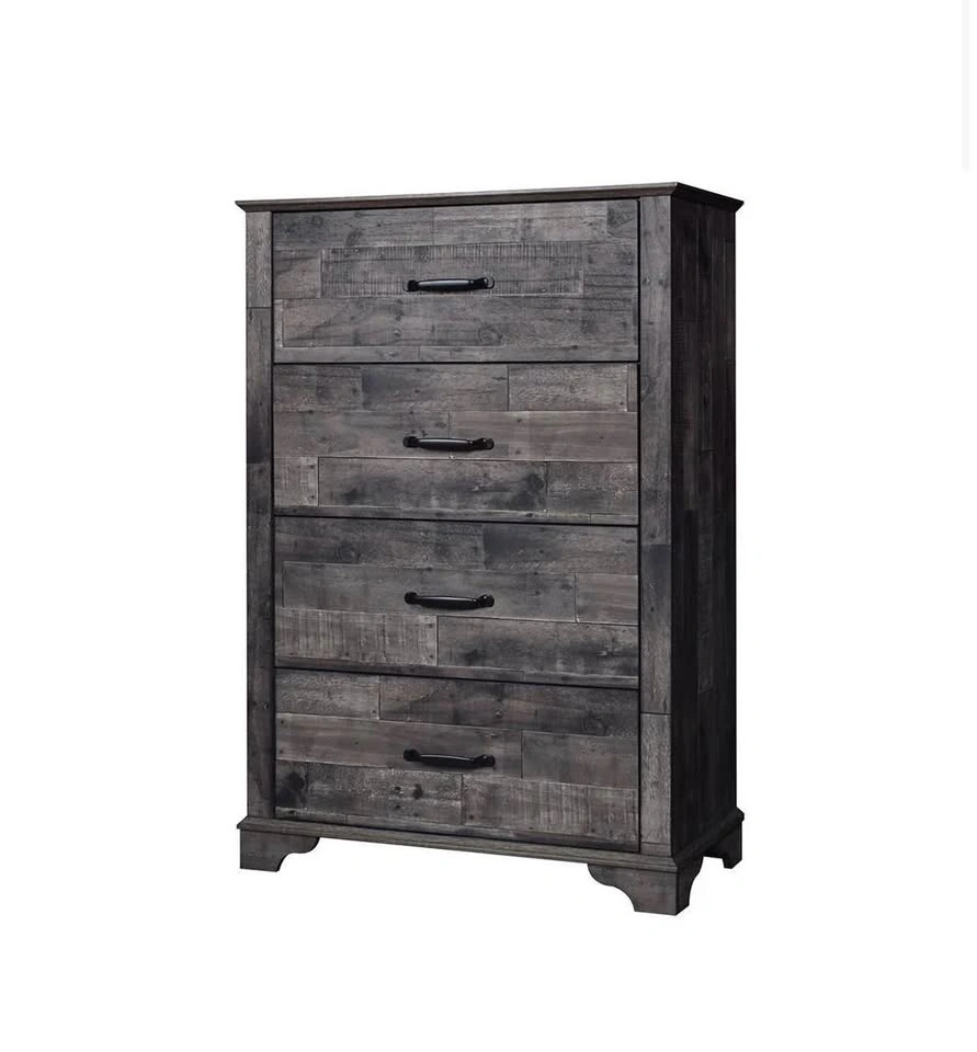 Queen Dark Brown Solid Wood Bedroom Set - photo 2