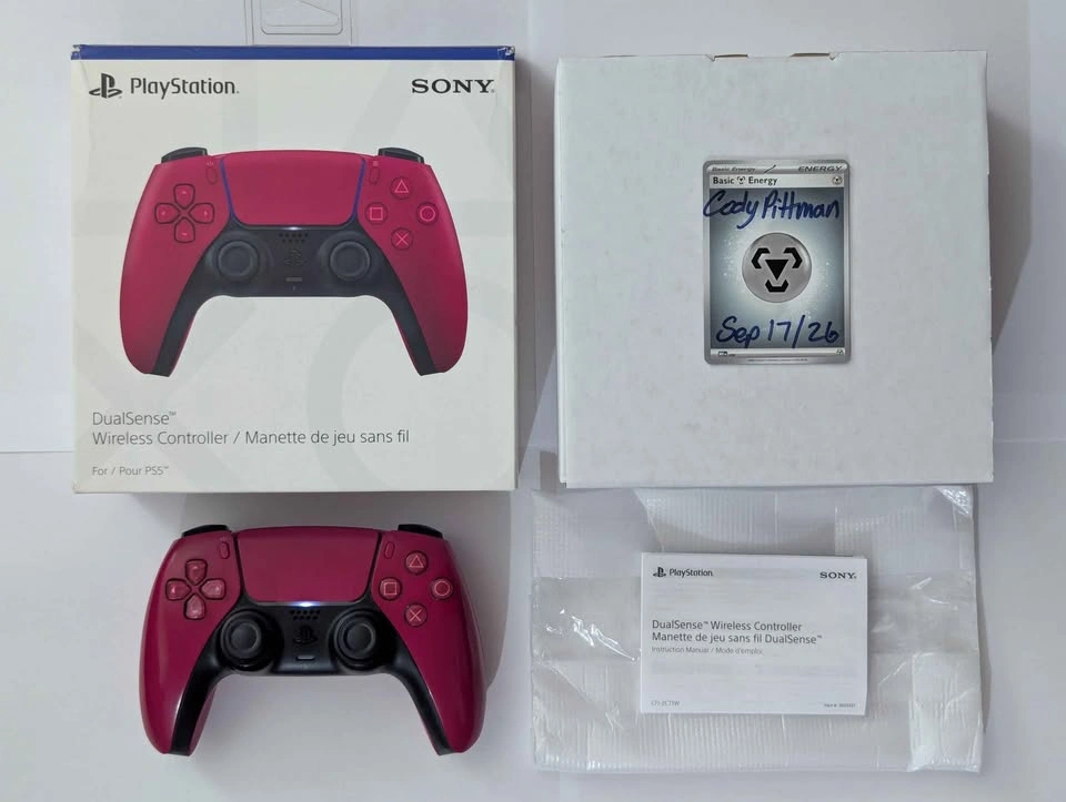 CIB Cosmic Red PlayStation 5 Controller - photo 2