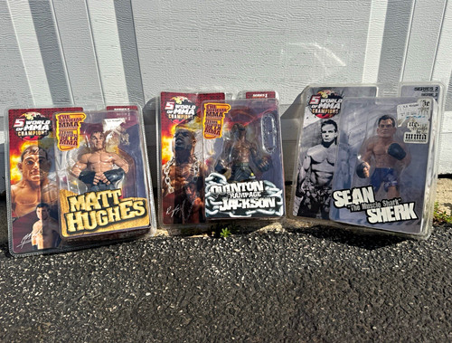 Round 5 World of MMA Champions Set: Hughes Rampage Jackson Sherk