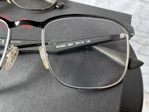 Ray-Ban Black Full Rim Eyeglasses Frames 54-18 145 RB6363 - photo 5