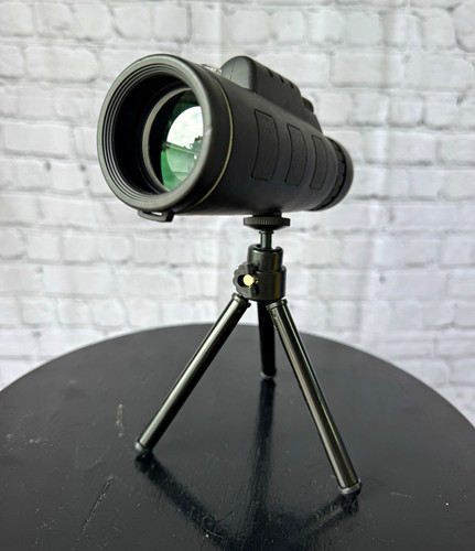 40x60 Straight Spotting Scope 60mm Coated Porro Prism w/ Tripod