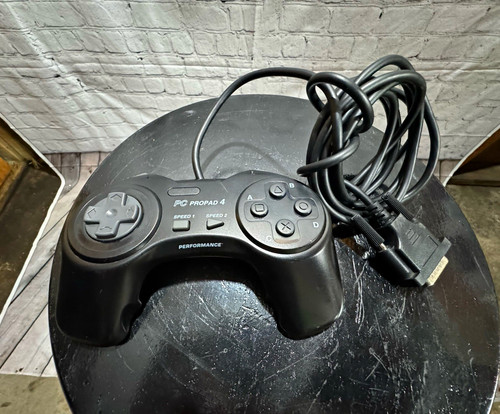 Performance PC Propad 4 Wired Gamepad Controller DB9 Turbo Black