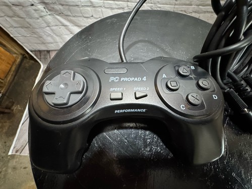 Performance PC Propad 4 Wired Gamepad Controller DB9 Turbo Black - photo 2