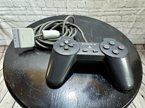 Sony PlayStation 1 Wired Controller Gray SCPH-1080 6ft Ergonomic