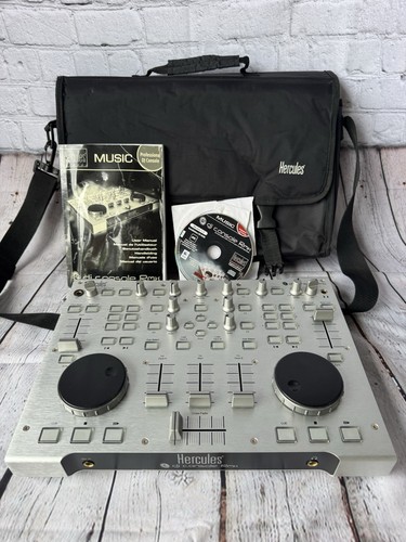 Hercules DJ Console RMX Double Deck Controller 4-Ch Built-In Mix