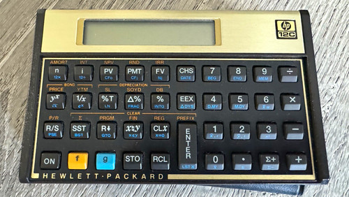 Hewlett-Packard HP 12C Vintage Financial Calculator w/ Case