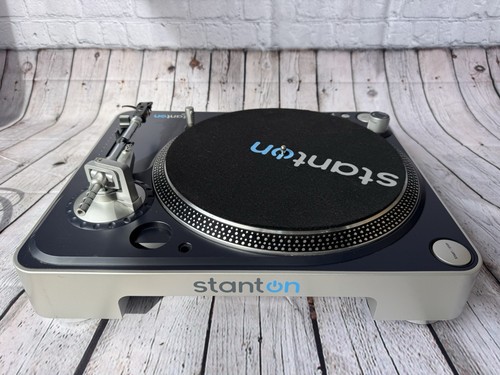 Stanton T.50 Belt Drive DJ Turntable Pitch Control Blue/Silver - photo 4