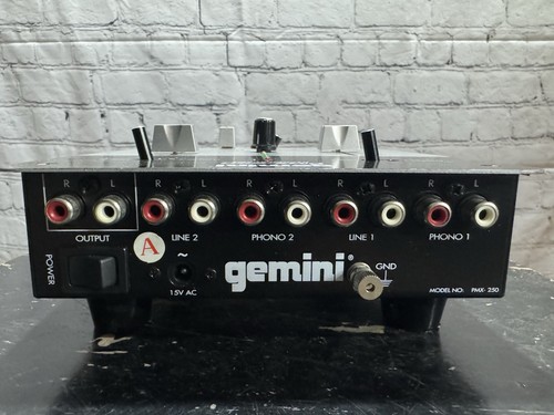 Gemini PMX-250 2-Channel Analog DJ Mixer - photo 3