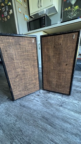 Vintage Jamo J-series Speakers Pair Black Woven Grille