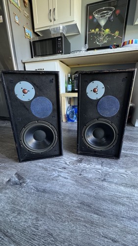 Vintage Jamo J-series Speakers Pair Black Woven Grille - photo 2