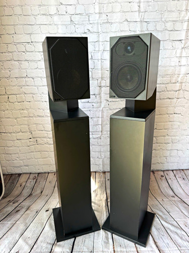B&W CM1 CM2 2.0 Wired Standing Speaker Pair Set, Black