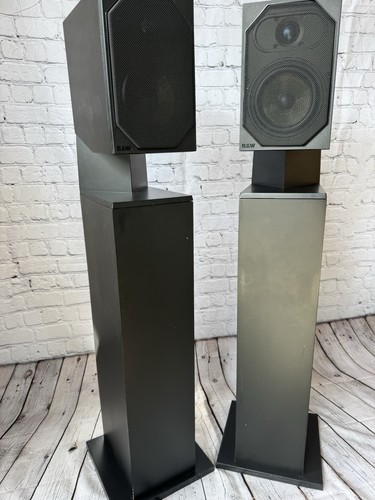 B&W CM1 CM2 2.0 Wired Standing Speaker Pair Set, Black - photo 3