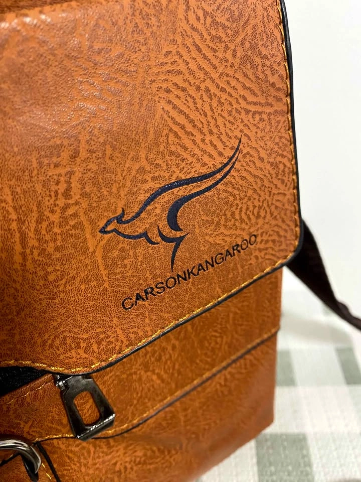 Men's Vintage PU Leather Sling Chest Bag - photo 5