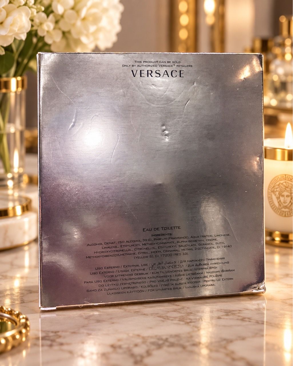 Versace Eros Pour Femme EDT 3.4 oz 100 mL Perfume ~90% Full - photo 4