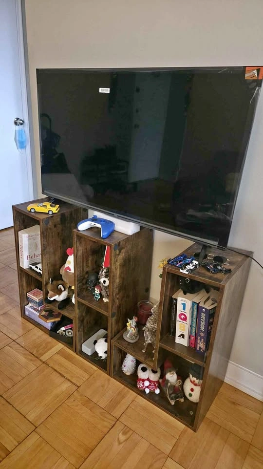 3 Piece Combination TV Stand and Bookshelf