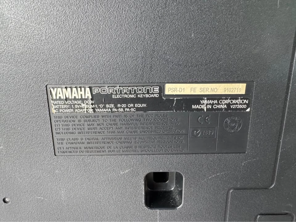 Vintage Yamaha DJX (PSR-D1) 61-Key Synthesizer - photo 3