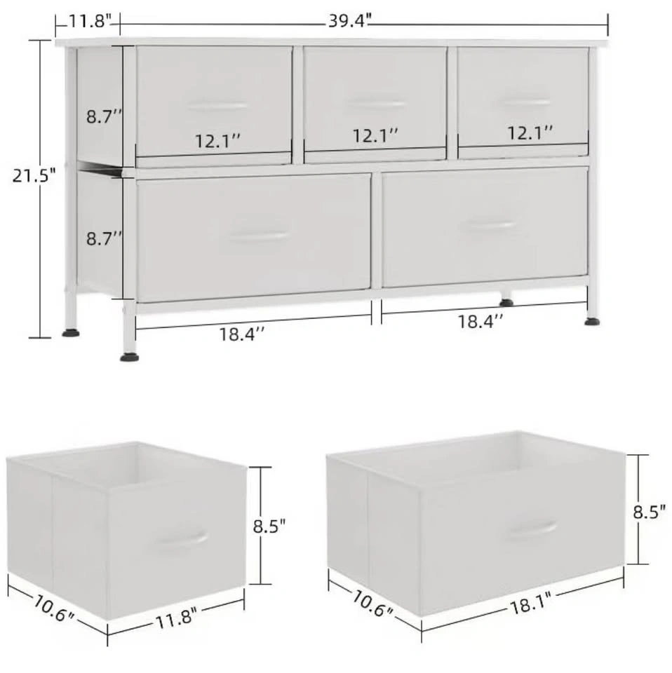 5 Drawer Light weight dresser - Price Negotiable