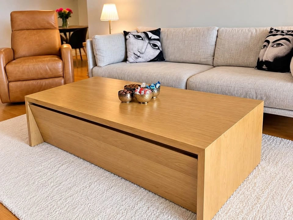 Crate & Barrel- Vander Natural Coffee Table