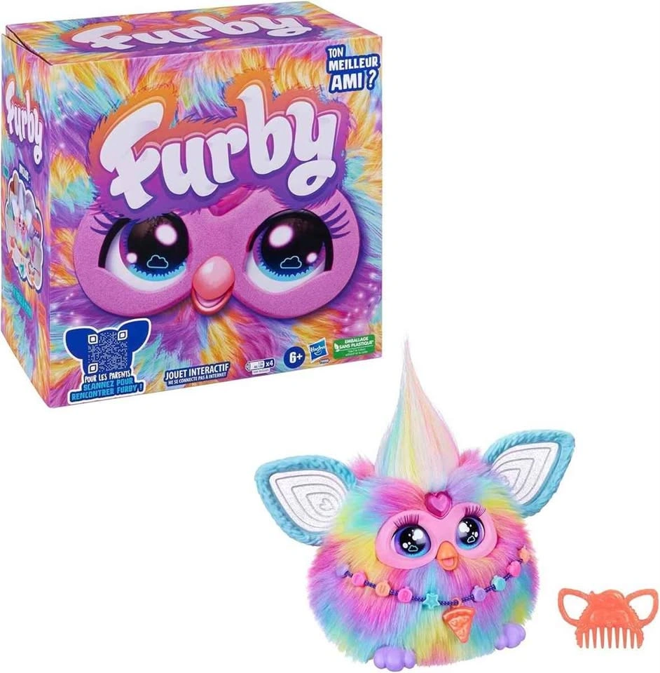 Furby Tie Dye Interactive Plush Toy French Version - photo 4