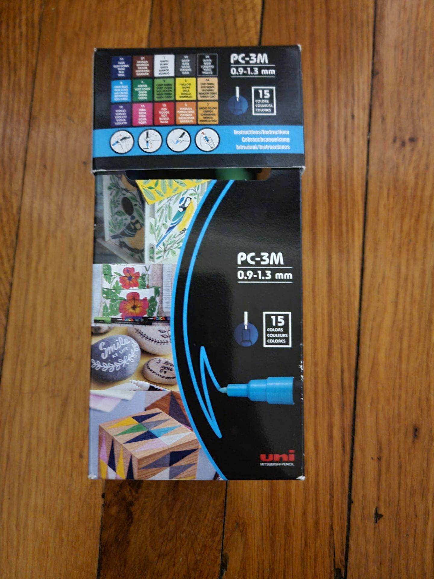 Uni Posca PC-3M Paint Marker Set 15 Colors