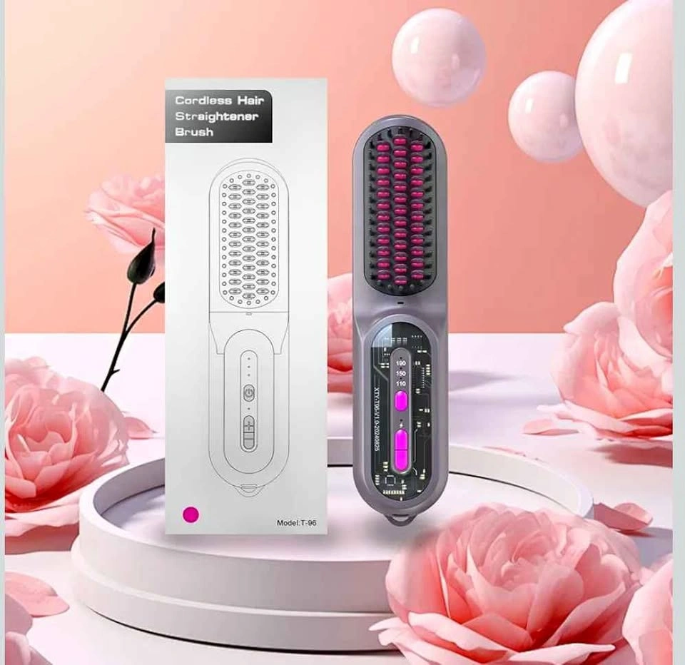 Brand new open box Cordless Hair Straightener Brush 9600mAh