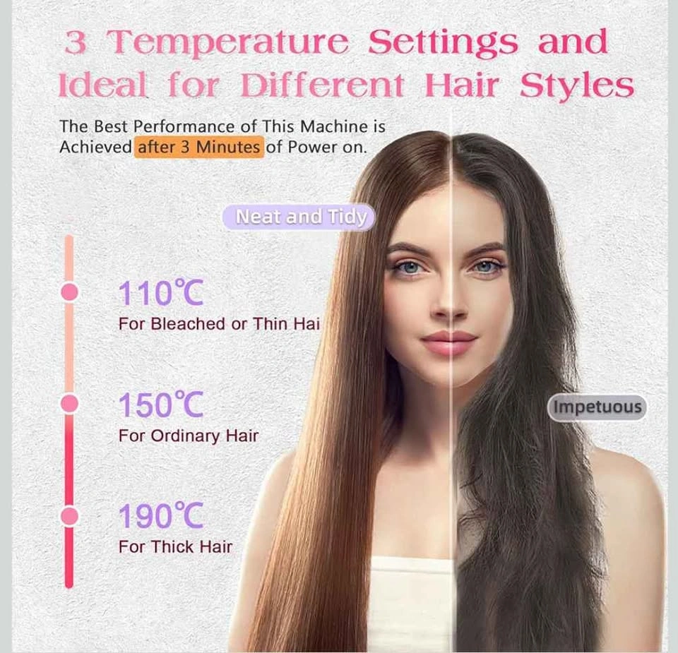 Brand new open box Cordless Hair Straightener Brush 9600mAh - photo 2