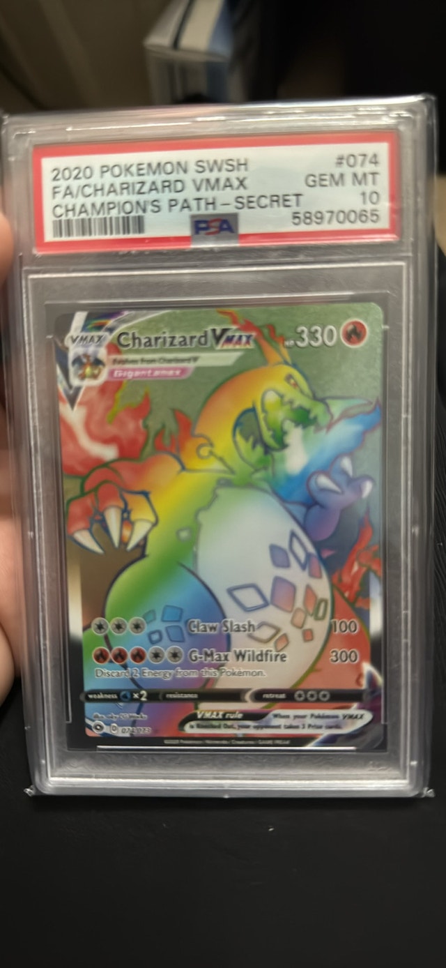 Pokemon Charizard VMAX Champion's Path PSA 10