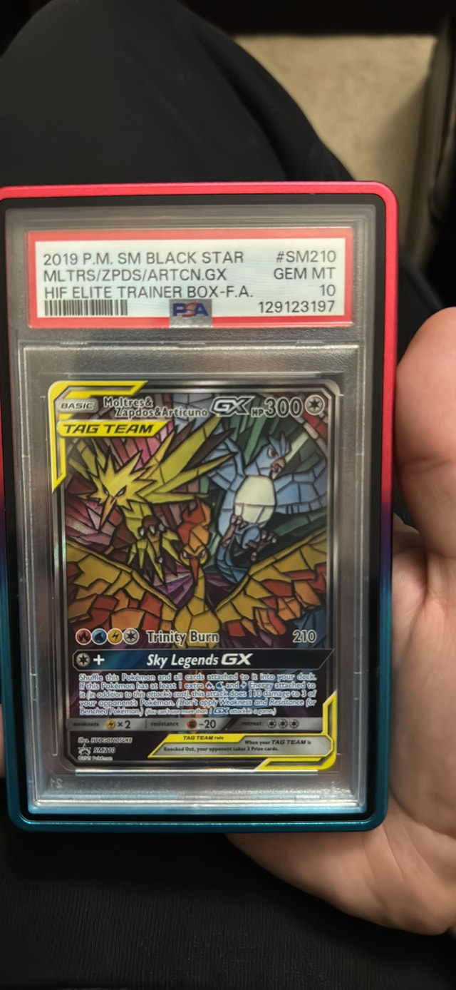 Pokemon Moltres, Zapdos & Articuno SM210 PSA 10