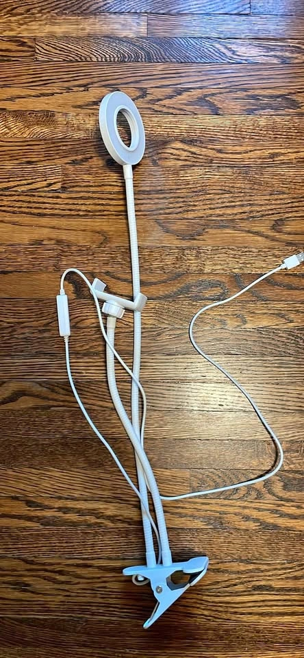Ring Light with Phone Holder and Clamp