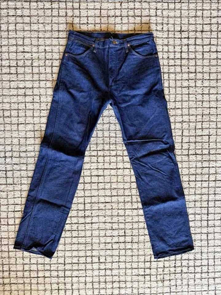 Vintage Wrangler 13MWZ Made In USA 100% Cotton Jeans 34x34