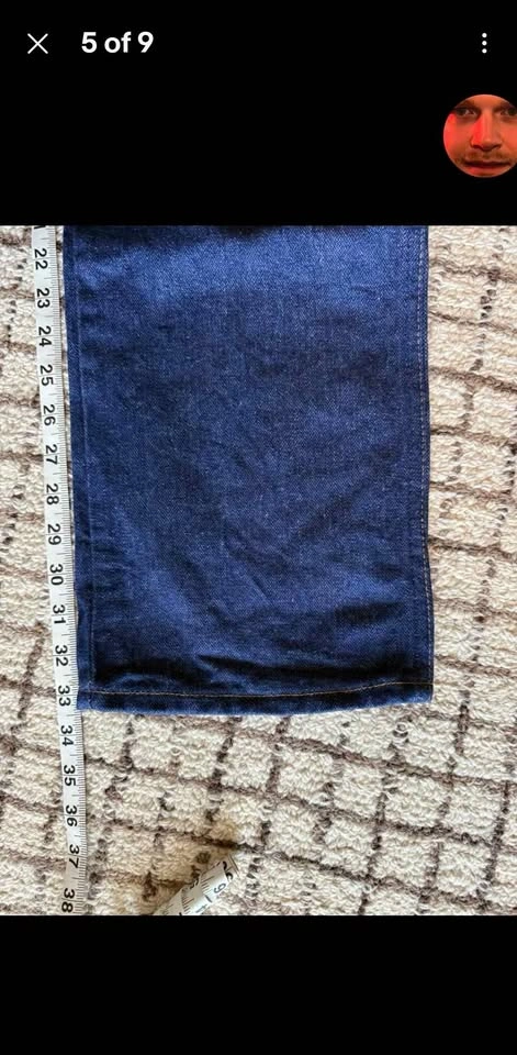 Vintage Wrangler 13MWZ Made In USA 100% Cotton Jeans 34x34 - photo 5