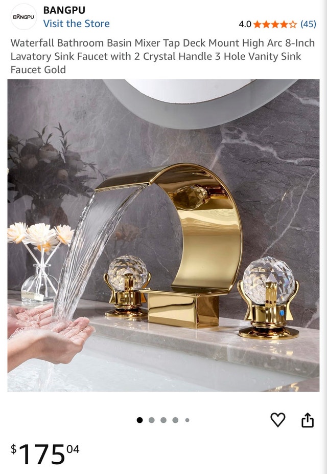 BANGPU Waterfall Bathroom Basin Mixer Tap