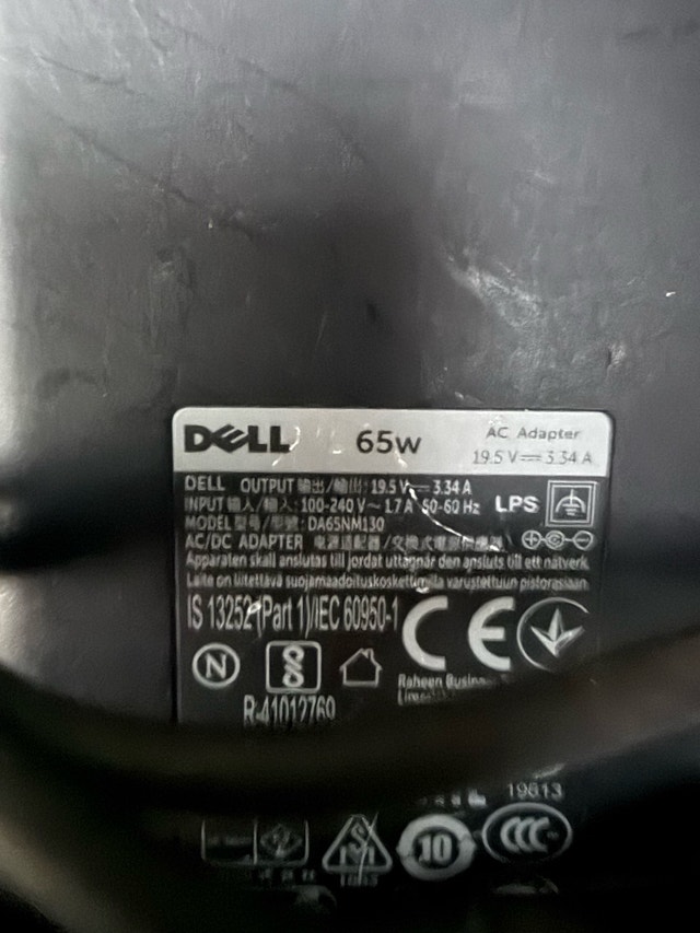 Dell 65W AC Adapter 19.5V 3.34A - photo 2