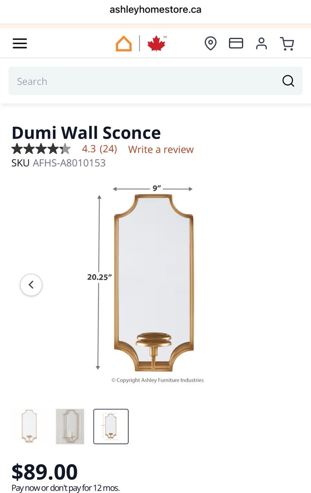 Ashley Dumi Wall Sconce - photo 5