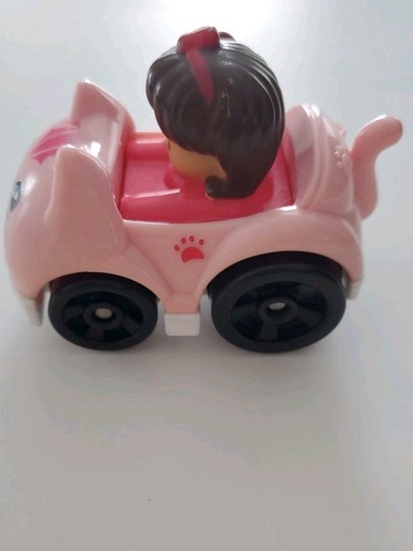 Rare Little People Wheelies Mia in Pink Kitty Cat Car (2015) - photo 2