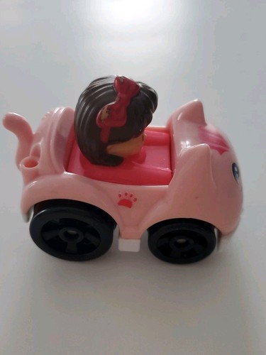 Rare Little People Wheelies Mia in Pink Kitty Cat Car (2015) - photo 4