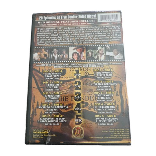 Bonanza - 20 Episodes DVD Set - New Sealed - photo 2