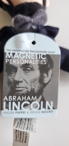 Abraham Lincoln Finger Puppet & Magnet (New, Magnetic Personalit - photo 3
