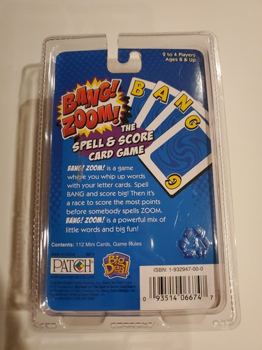 Bang Zoom! The Spell and Score Card Game, New (2004) - photo 2