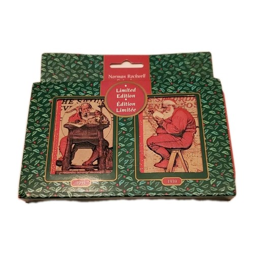 Norman Rockwell Christmas 2 Decks Playing Cards, In Collectors T