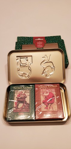 Norman Rockwell Christmas 2 Decks Playing Cards, In Collectors T - photo 3