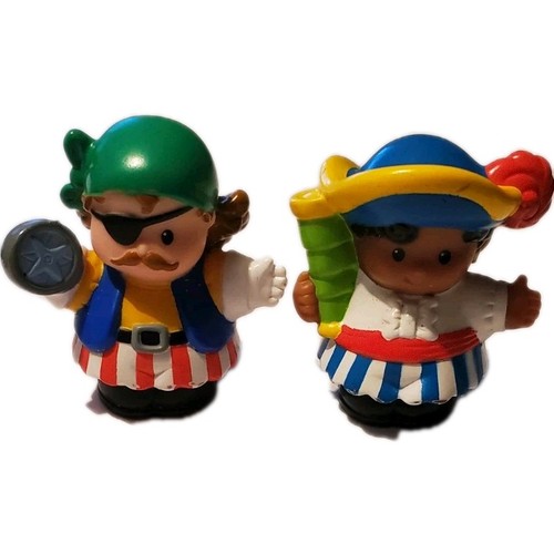 Vintage 2005 Fisher Price Little People Pirate Figures, Lot of 2