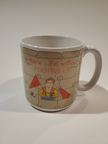 Vintage American Greeting Stoneware Mug, 'Is their life without