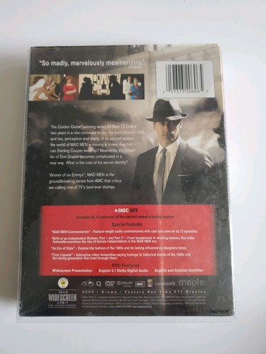 Mad Men - Season 2 New (DVD, 2009, 4-Disc Set, Canadian) - photo 2