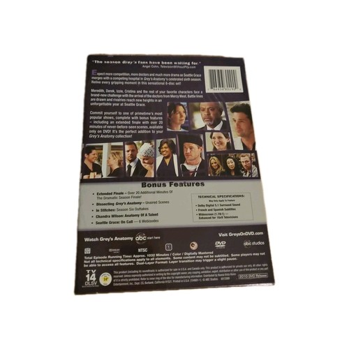 Greys Anatomy: The Complete Sixth Season (DVD, 2011, New) - photo 2